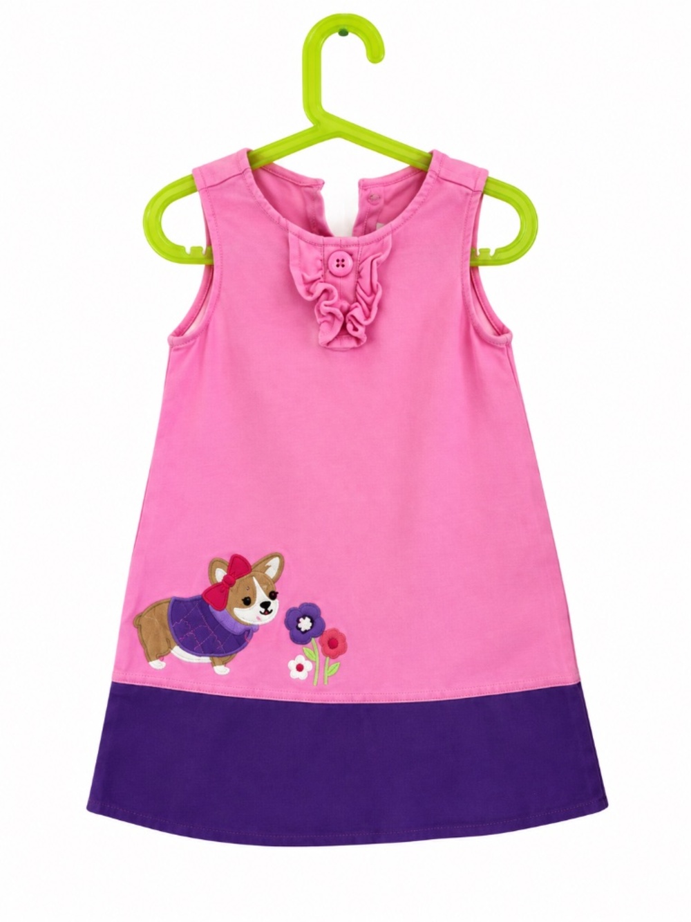 Gymboree Girls Pink & Purple Sleeveless Dress